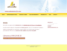 Tablet Screenshot of administra21.com